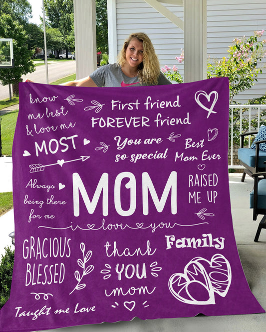 MOM - I LOVE YOU | PREMIUM PLUSH BLANKET