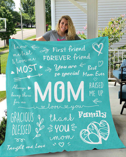 MOM - I LOVE YOU | PREMIUM PLUSH BLANKET