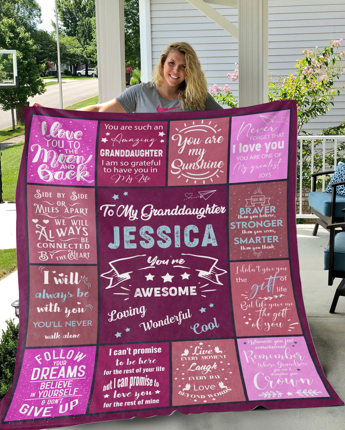 Granddaughter - You Are Awesome | Personalized Blanket