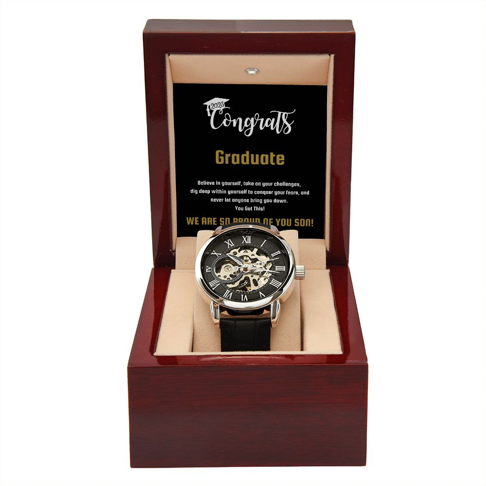 SON | MEN'S OPENWORK WATCH | GRADUATION GIFT | CLASS OF 2023