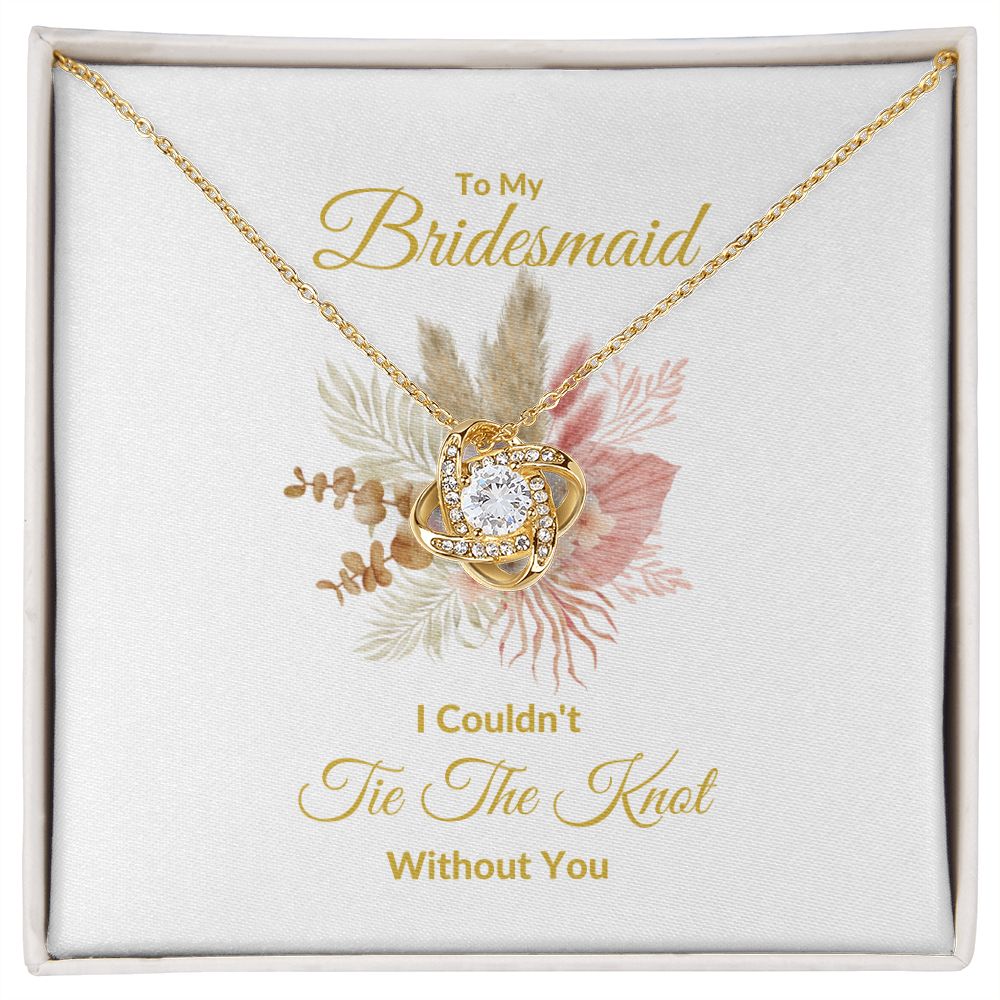 BRIDESMAID | LOVE KNOT NECKLACE | WEDDING GIFT | BRIDAL PARTY