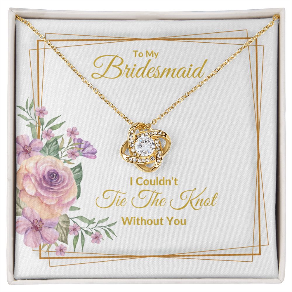BRIDESMAID | LOVE KNOT NECKLACE | WEDDING GIFT | BRIDAL PARTY