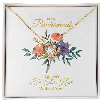 BRIDESMAID | LOVE KNOT NECKLACE | WEDDING GIFT | BRIDAL PARTY