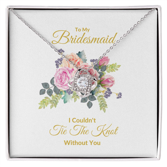 BRIDESMAID | LOVE KNOT NECKLACE | WEDDING GIFT | BRIDAL PARTY