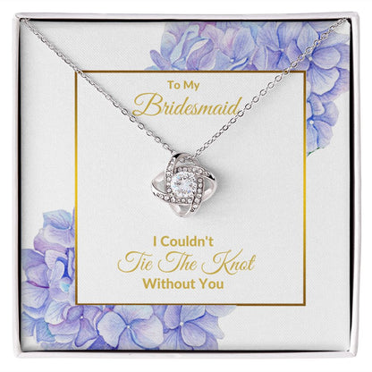 BRIDESMAID | LOVE KNOT NECKLACE | WEDDING GIFT | BRIDAL PARTY