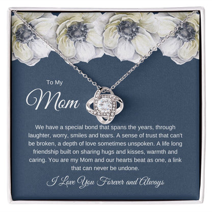 MOM | LOVE KNOT NECKLACE | CHRISTMAS GIFT | MOTHER'S DAY GIFT