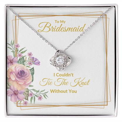 BRIDESMAID | LOVE KNOT NECKLACE | WEDDING GIFT | BRIDAL PARTY