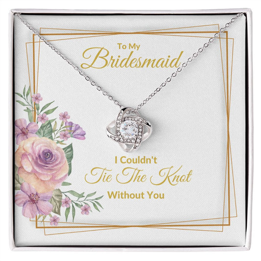 BRIDESMAID | LOVE KNOT NECKLACE | WEDDING GIFT | BRIDAL PARTY