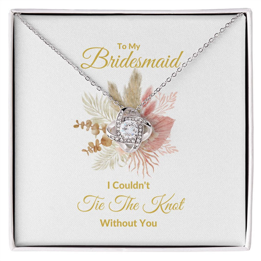 BRIDESMAID | LOVE KNOT NECKLACE | WEDDING GIFT | BRIDAL PARTY