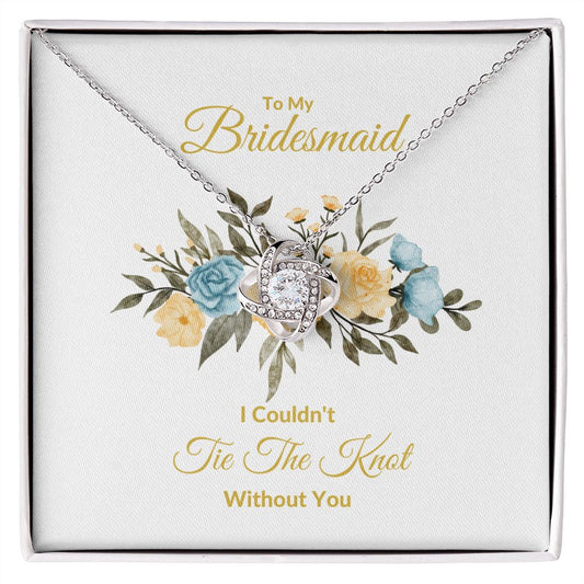 BRIDESMAID | LOVE KNOT NECKLAACE | WEDDING GIFT | BRIDAL PARTY