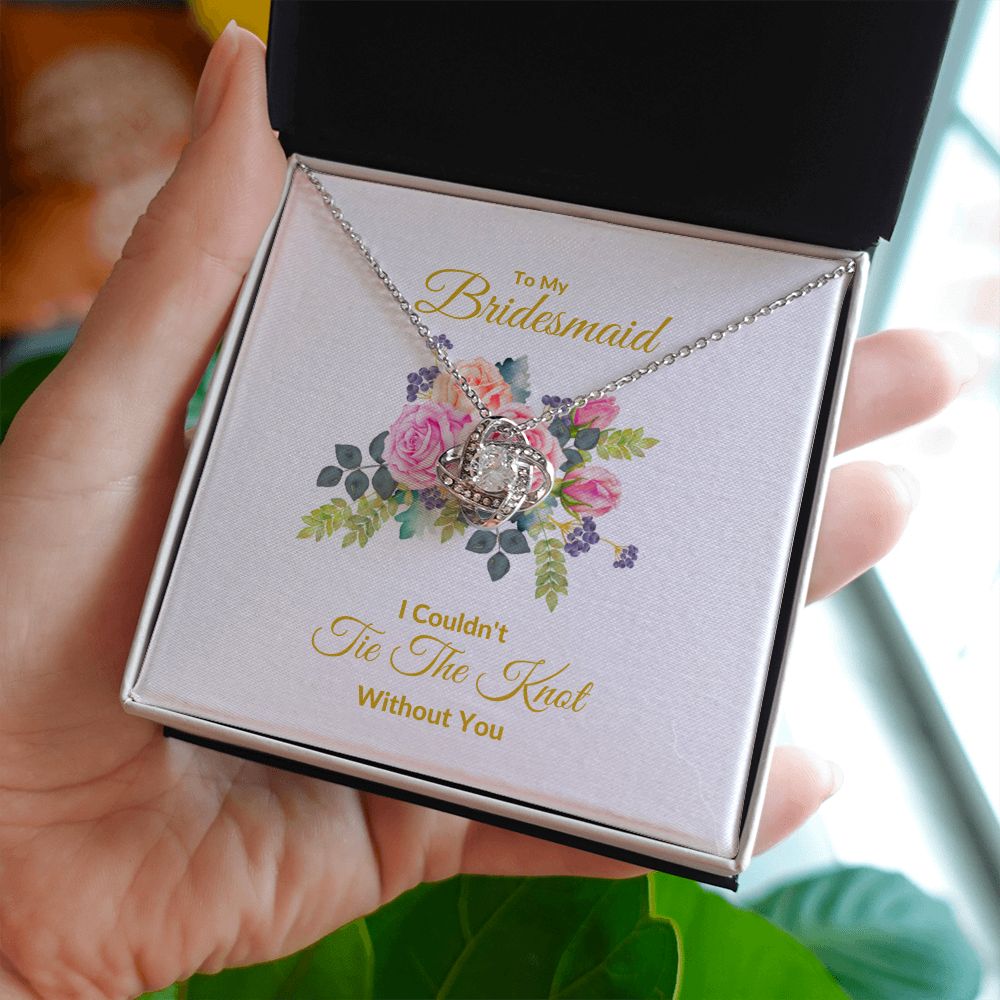 BRIDESMAID | LOVE KNOT NECKLACE | WEDDING GIFT | BRIDAL PARTY