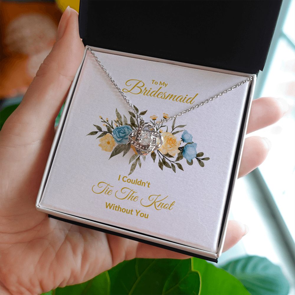 BRIDESMAID | LOVE KNOT NECKLAACE | WEDDING GIFT | BRIDAL PARTY