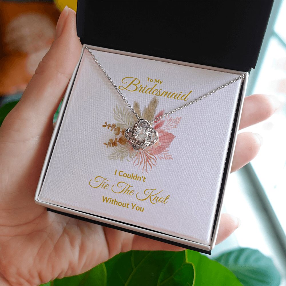 BRIDESMAID | LOVE KNOT NECKLACE | WEDDING GIFT | BRIDAL PARTY