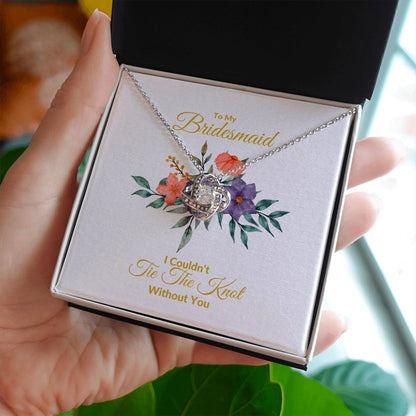 BRIDESMAID | LOVE KNOT NECKLACE | WEDDING GIFT | BRIDAL PARTY