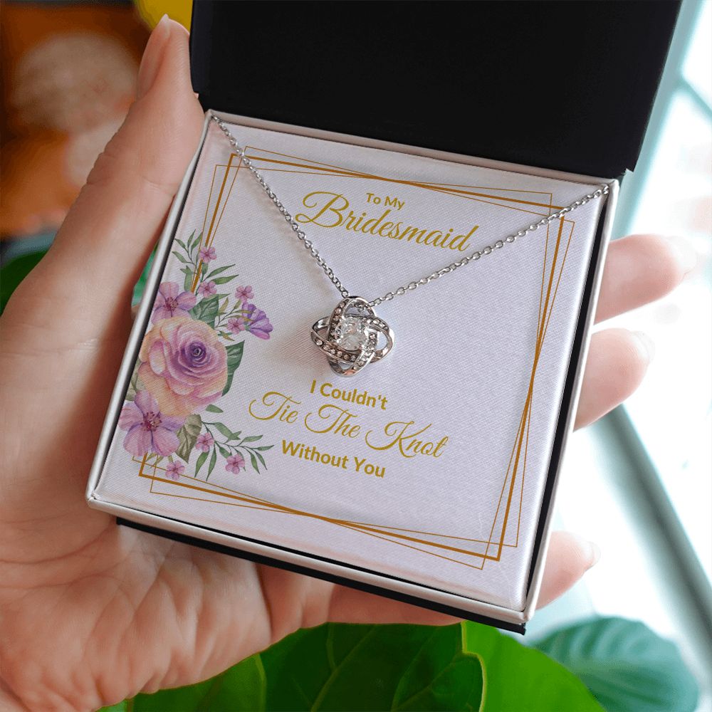 BRIDESMAID | LOVE KNOT NECKLACE | WEDDING GIFT | BRIDAL PARTY