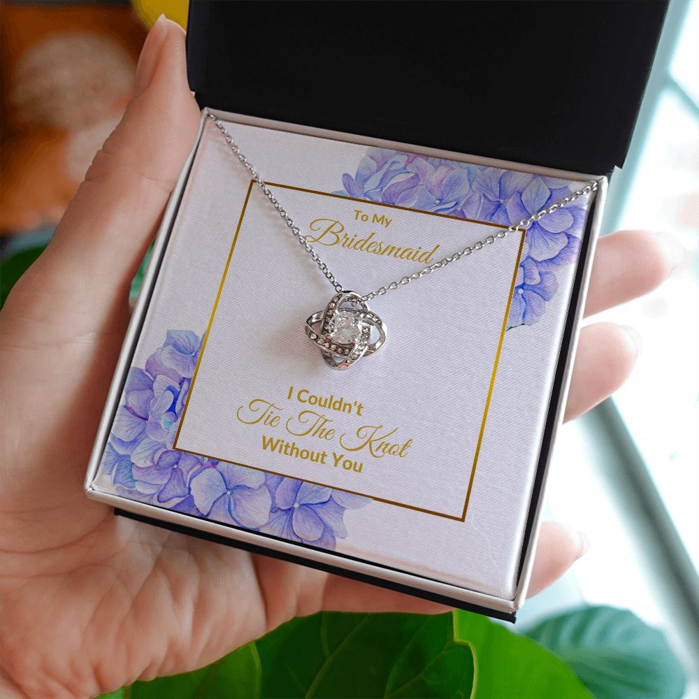 BRIDESMAID | LOVE KNOT NECKLACE | WEDDING GIFT | BRIDAL PARTY