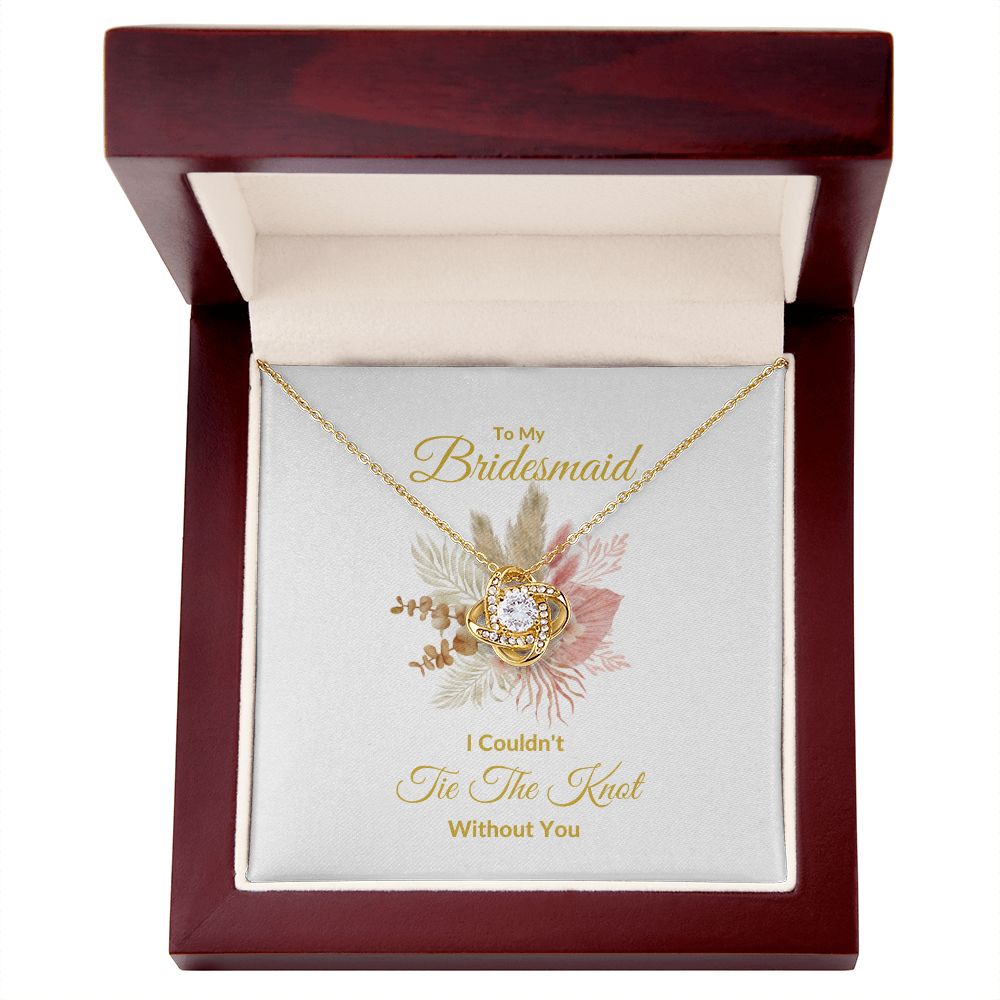 BRIDESMAID | LOVE KNOT NECKLACE | WEDDING GIFT | BRIDAL PARTY