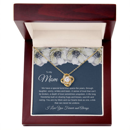 MOM | LOVE KNOT NECKLACE | CHRISTMAS GIFT | MOTHER'S DAY GIFT