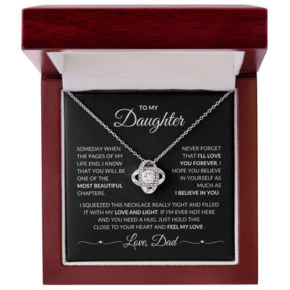 TO MY DAUGHTER | LOVE KNOT NECKLACE | CHRISTMAS GIFT | VALENTINE'S DAY GIFT