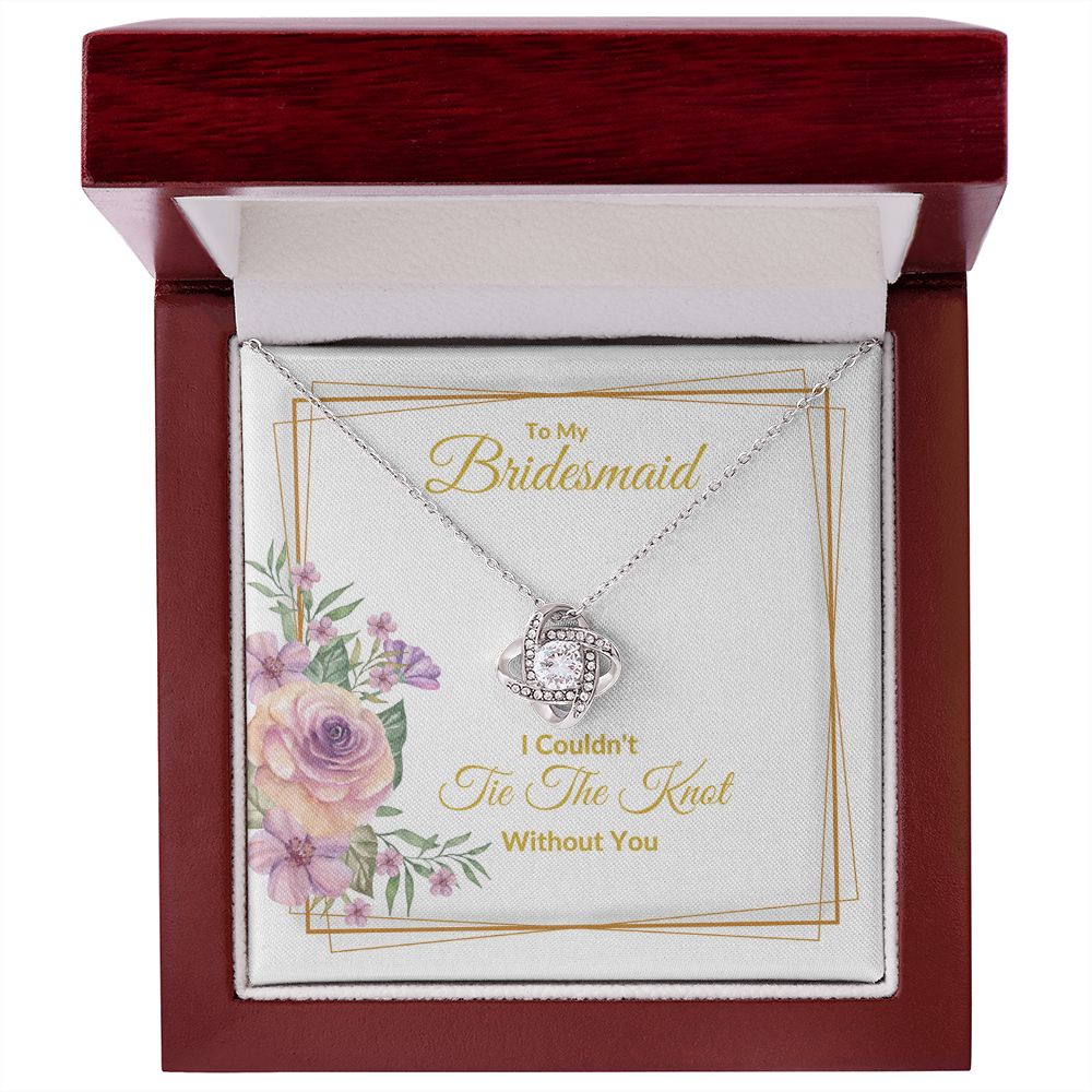 BRIDESMAID | LOVE KNOT NECKLACE | WEDDING GIFT | BRIDAL PARTY
