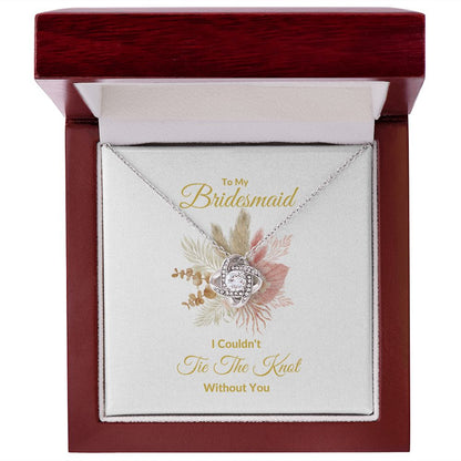 BRIDESMAID | LOVE KNOT NECKLACE | WEDDING GIFT | BRIDAL PARTY