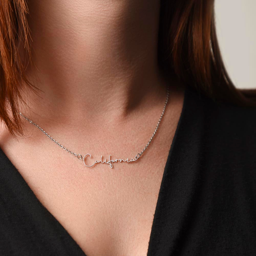GRADUATION GIFT FOR HER | NAME NECKLACE