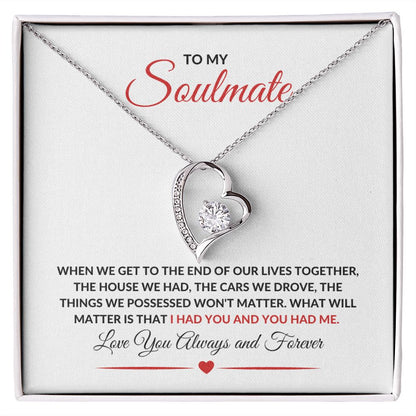 SOULMATE | FOREVER LOVE NECKLACE | CHRISTMAS GIFT | VALENTINE'S DAY GIFT